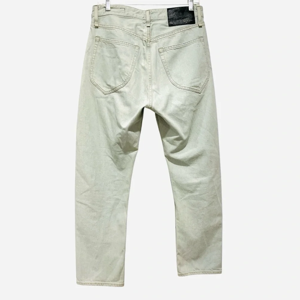 Rag & Bone Slouch Tapered In Dalton Light Blue Jeans Button Fly Belt Loops 30